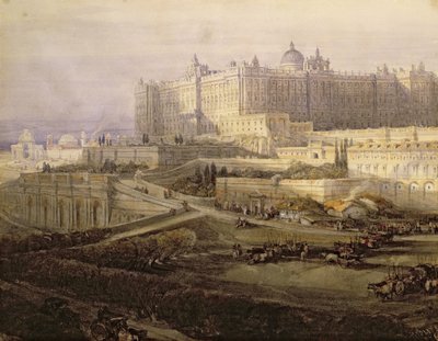 Der Königspalast, Madrid von David Roberts